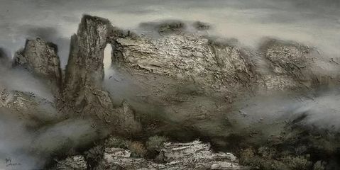 看名家們畫卷上的張家界! “草根畫家”手繪60米《張家界攬勝圖》.