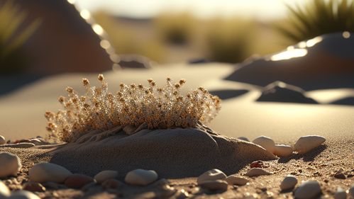 沙漠 植物仙人掌 砂石 ai場景 電商背景素材 電商素材 產品背景 ai背景圖