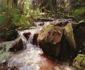 油畫(huà)風(fēng)景 田園鄉(xiāng)村風(fēng)景