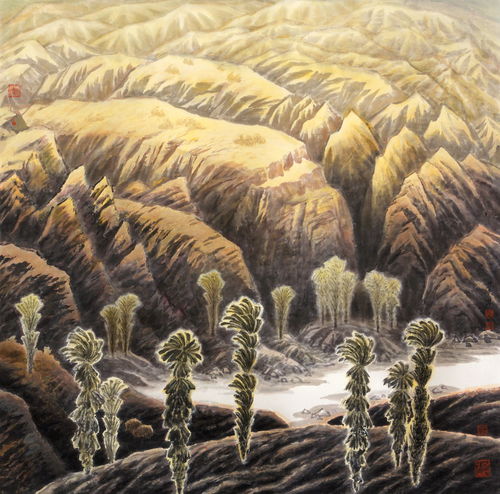 中國(guó)當(dāng)代著名畫(huà)家精品欣賞 砂石畫(huà)的獨(dú)特魅力